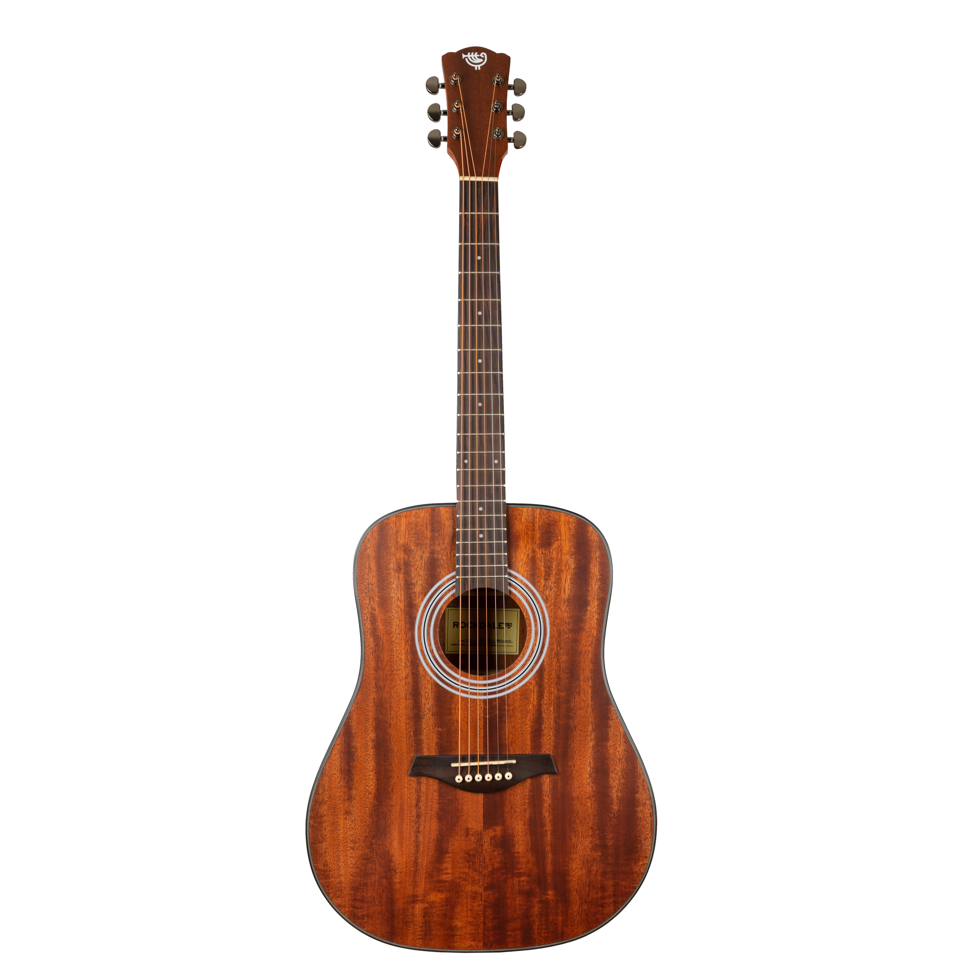 Акустическая гитара Rockdale Aurora D6 All-Mah Satin, Махагони - 12