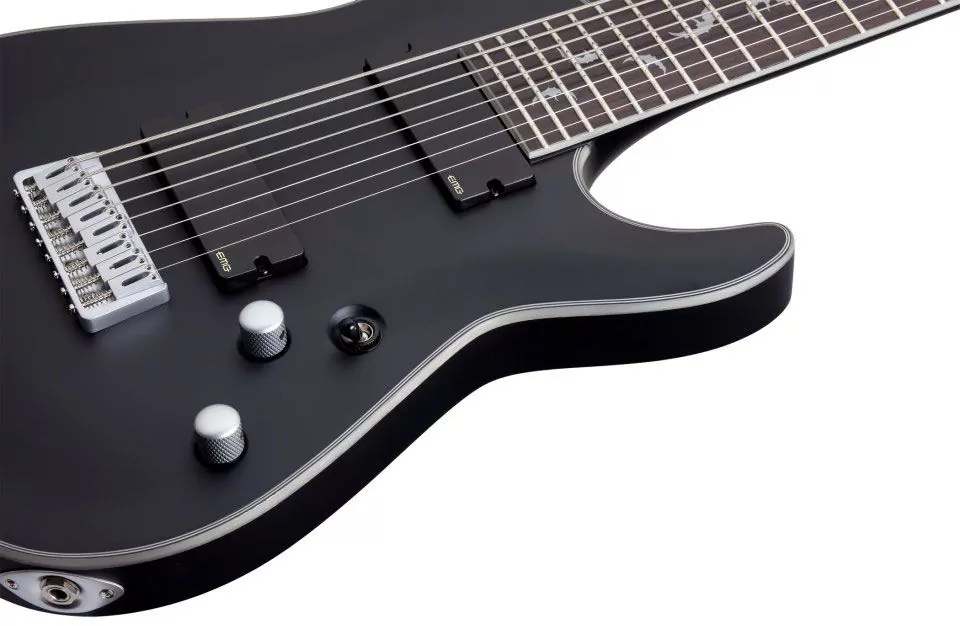 Электрогитара Schecter DAMIEN PLATINUM-8 Satin Black - 13