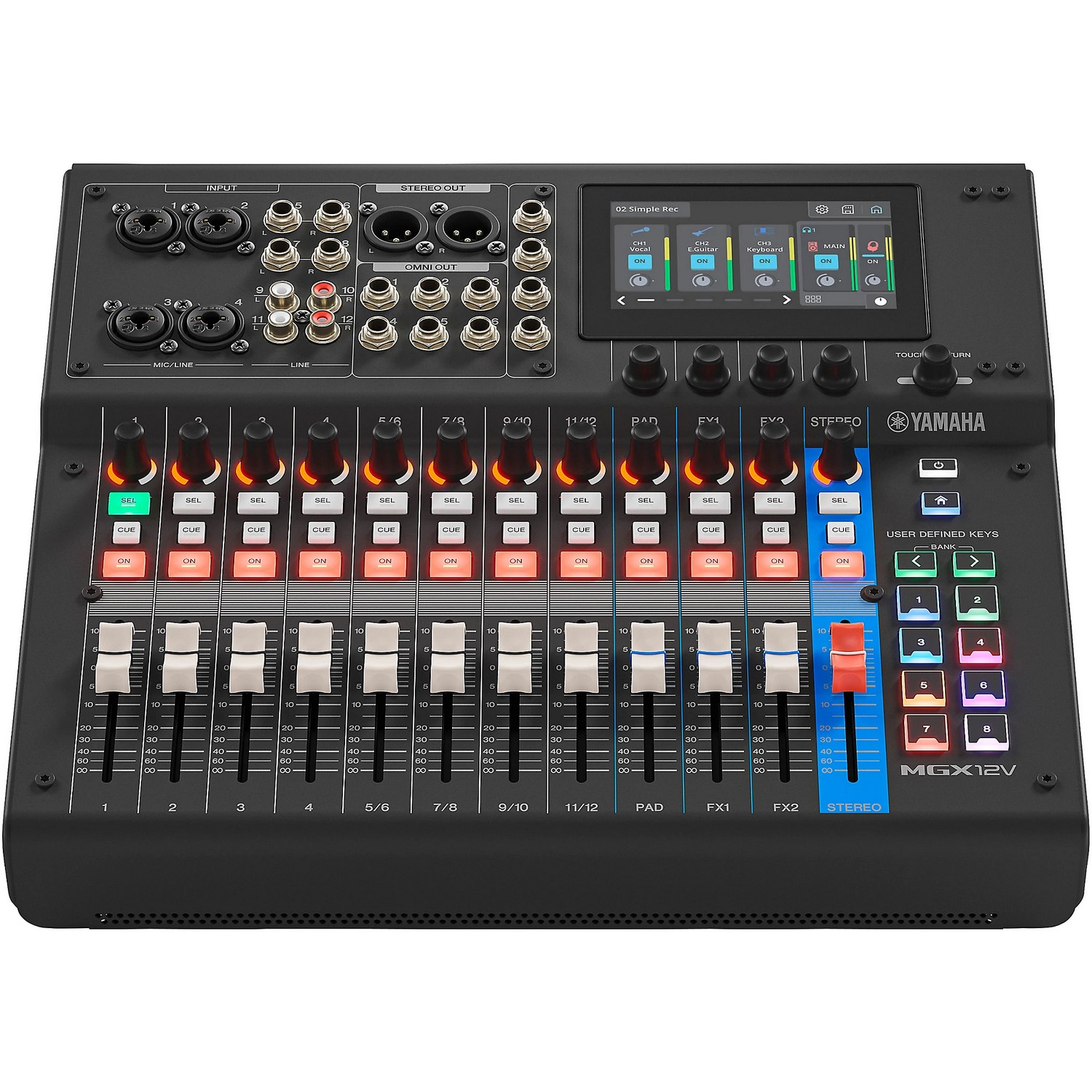Цифровой микшер Yamaha MGX12V Black - 12