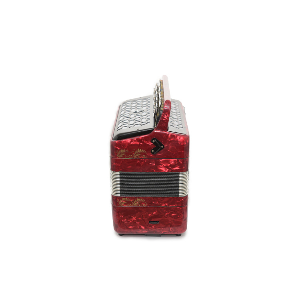 BN-40-RD Баян ученический двухголосный Этюд-205М2, 55х100-II, красный, Тульская гармонь - 11