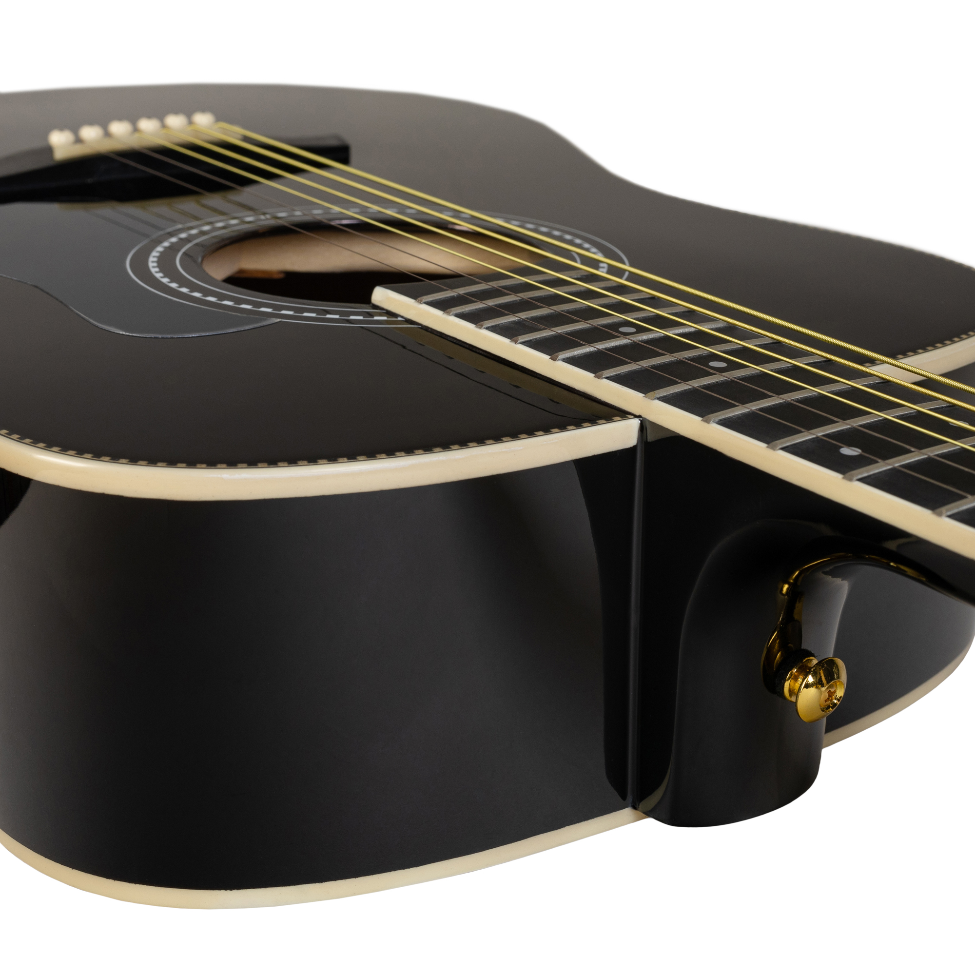 Акустическая гитара Rockdale Aurora D7 BK Gloss, Черный - 17
