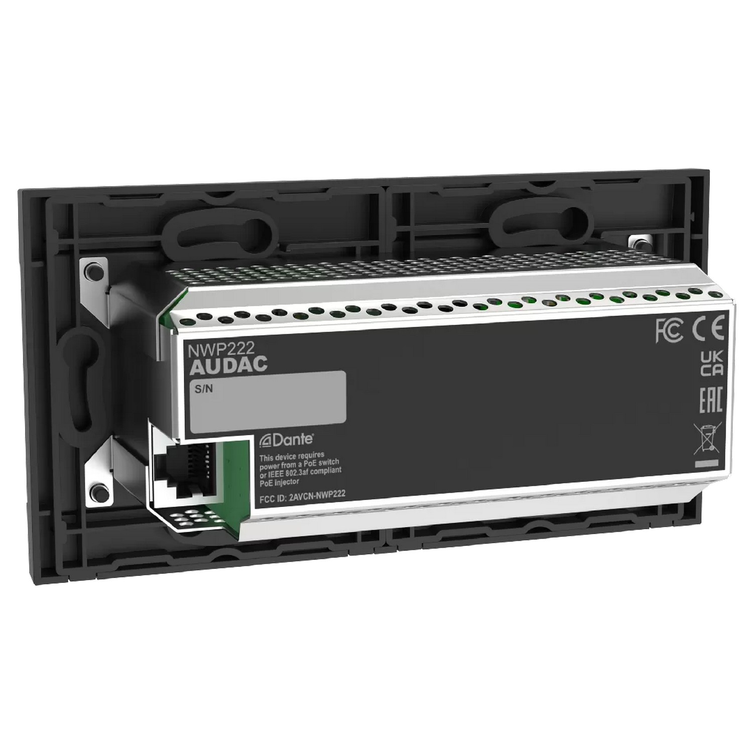 Панель удаленного подключения AUDAC NWP222/B - 6