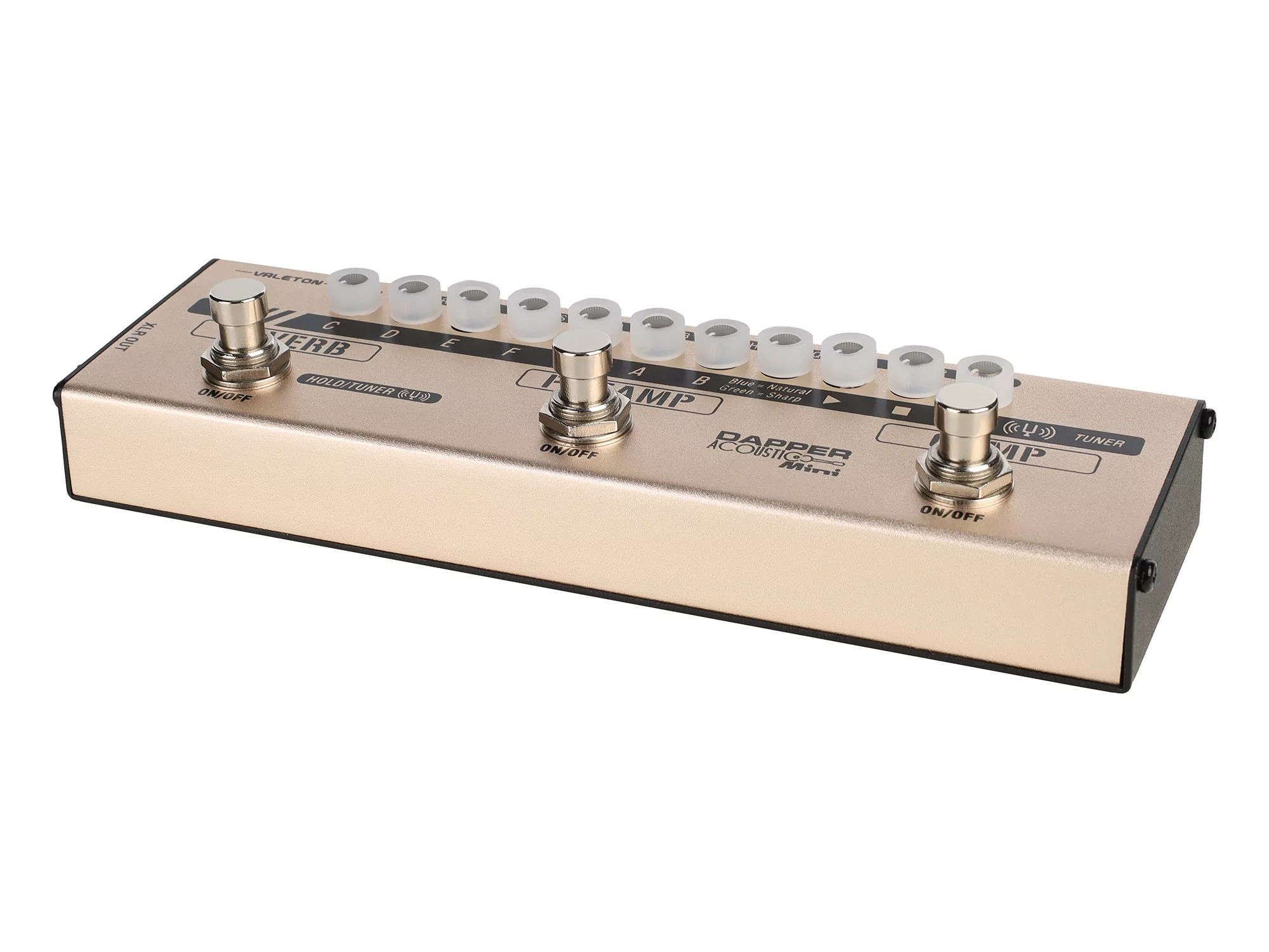 Педаль эффектов для акустической гитары Valeton MES-4 Dapper Acoustic Mini - 22