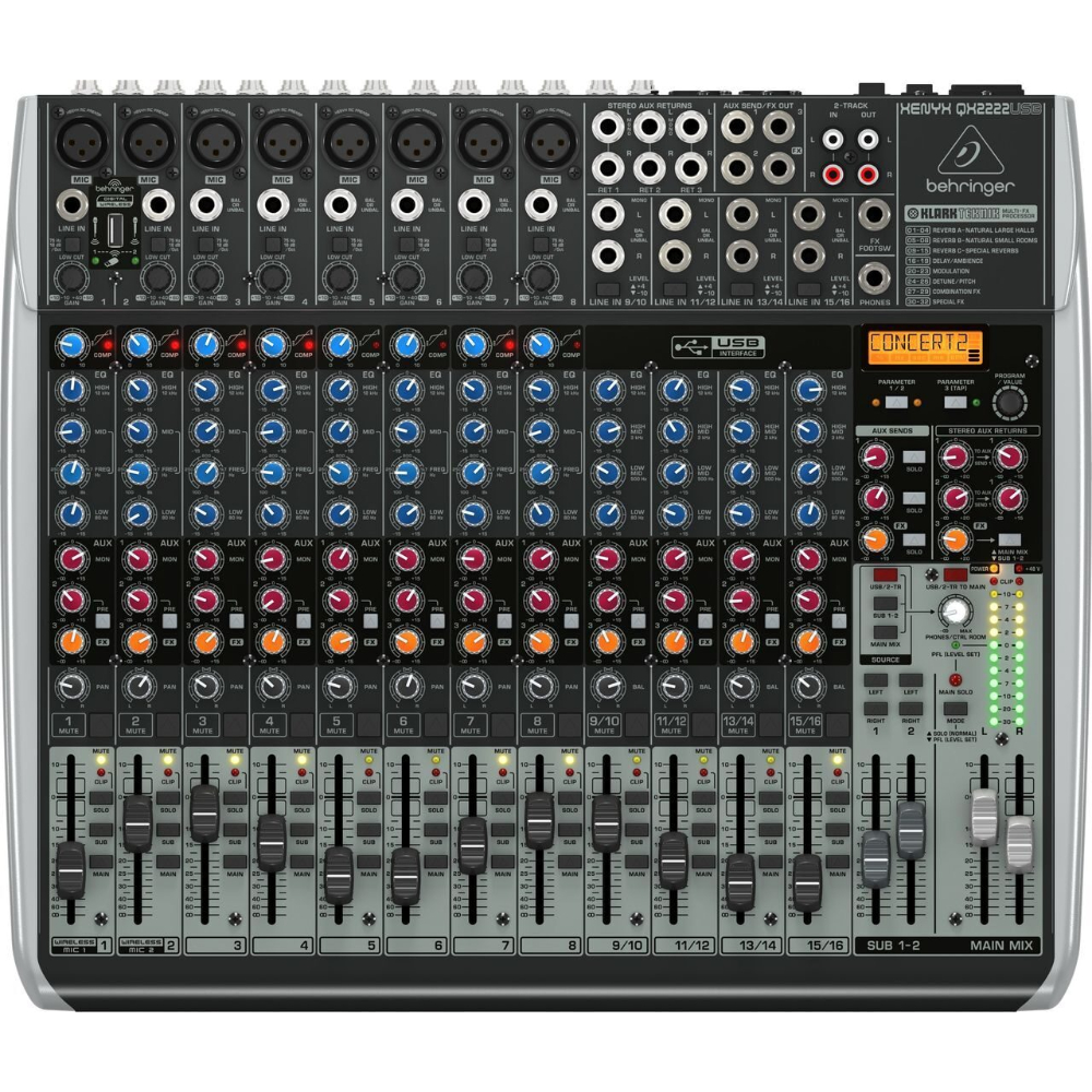Аналоговый микшер Behringer QX2222USB - 7