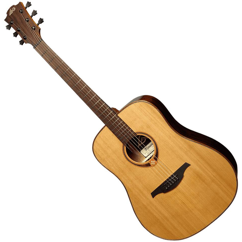 Акустическая гитара леворукая LAG TL-118D - 9