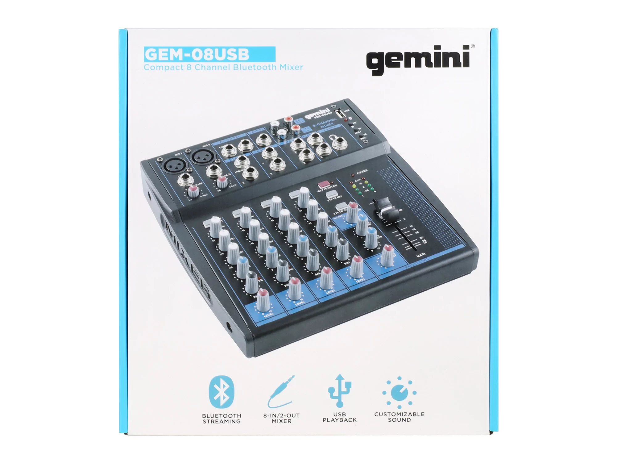 Аналоговый микшер Gemini GEM-08USB - 27