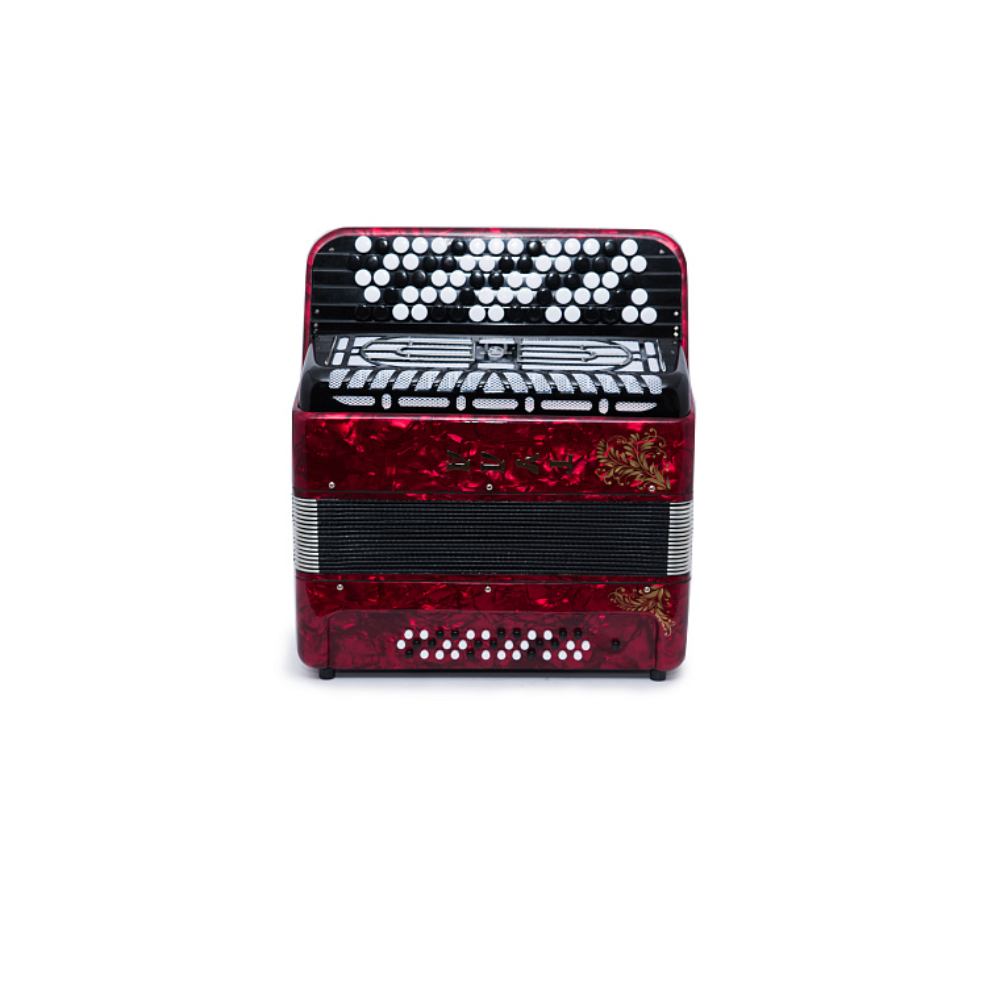 BN-46-RD Баян ученический "Тула" 77/46х37-II, красный, Тульская Гармонь - 16