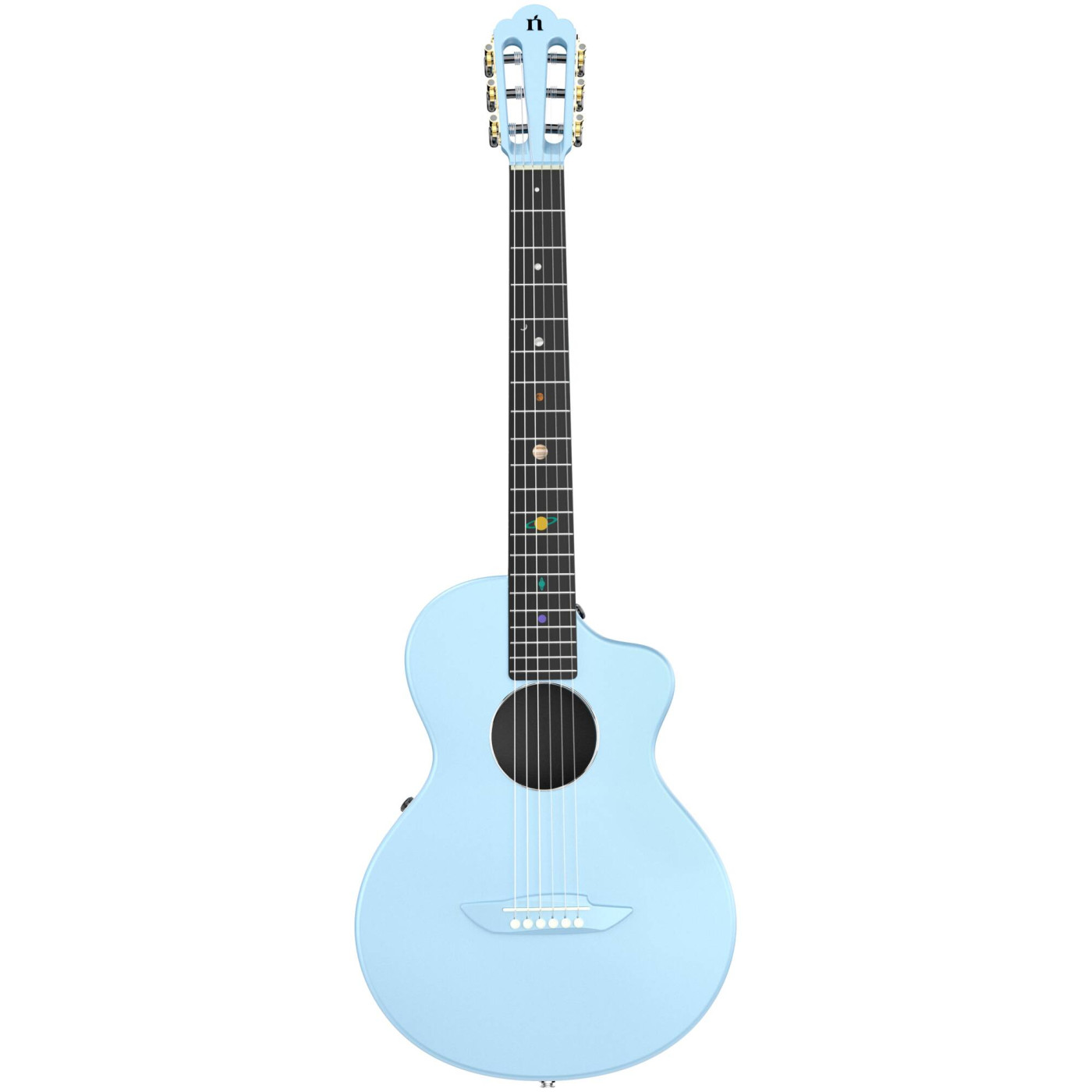 Электроакустическая классическая гитара Natasha COSMOS NSX Ocean Blue - 2