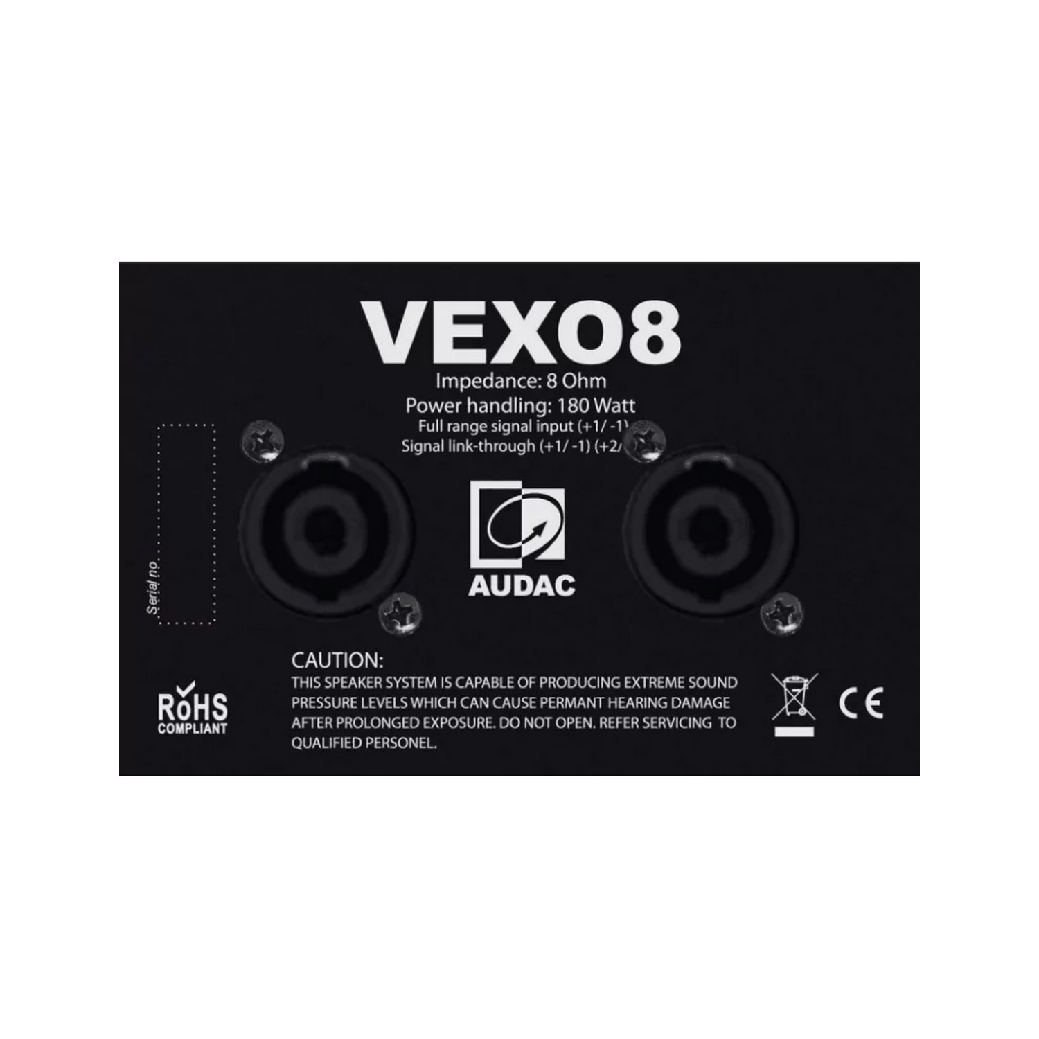 Двухполосная акустическая система AUDAC VEXO8/B - 7