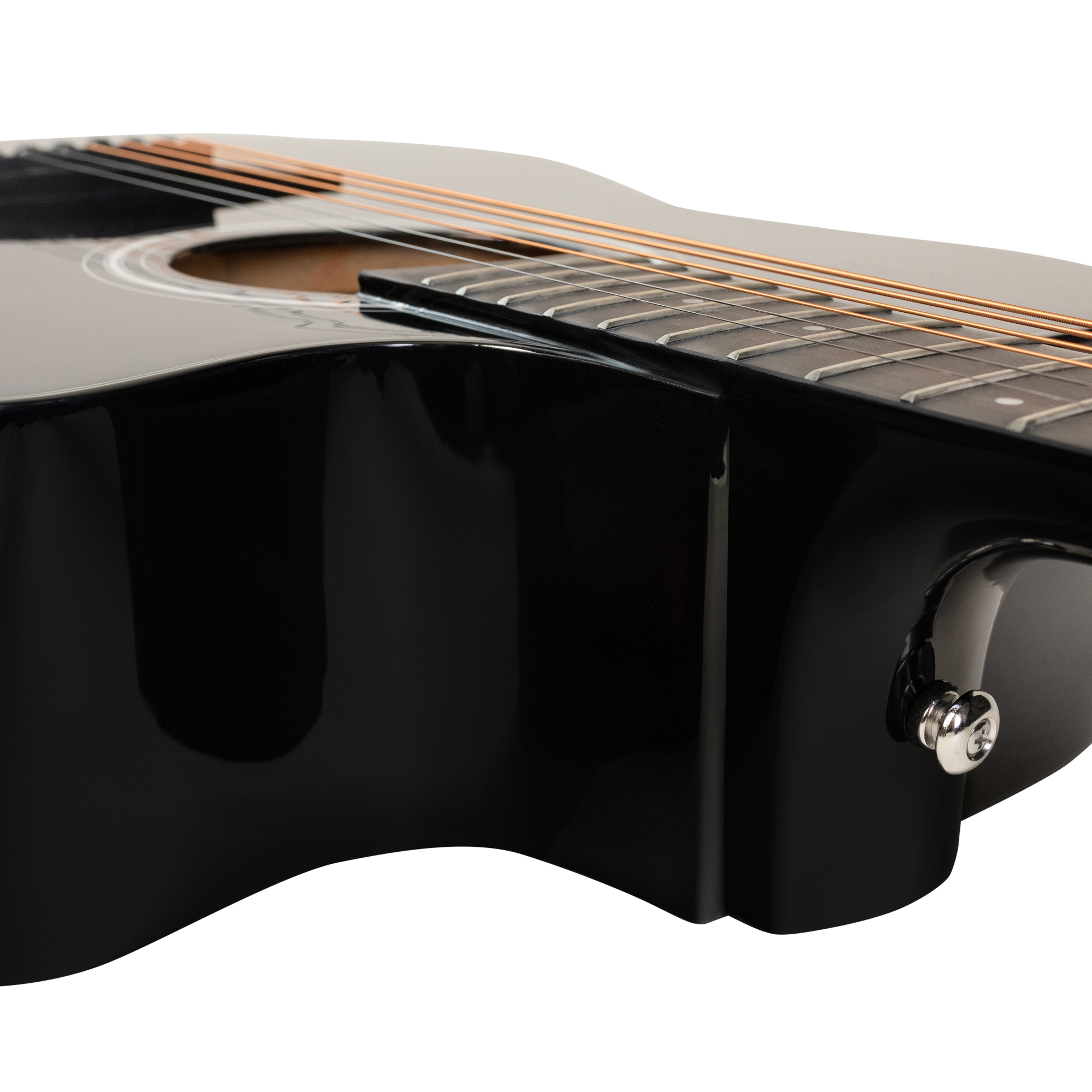 Акустическая гитара Rockdale Aurora D5 C BK E Gloss, Черный - 17