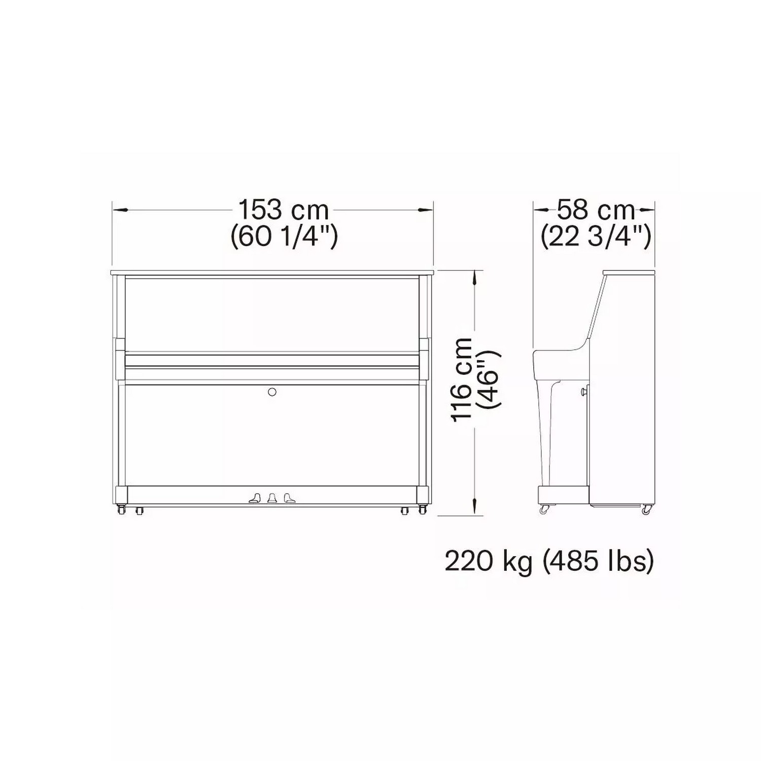 Акустическое пианино Yamaha B20 PWHC - 11