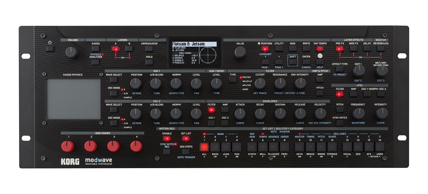 Синтезатор Korg MODWAVE MODULE, Черный - 6