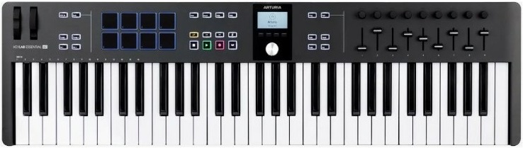 MIDI-клавиатура Arturia KeyLab Essential 61 mk3 Black - 7