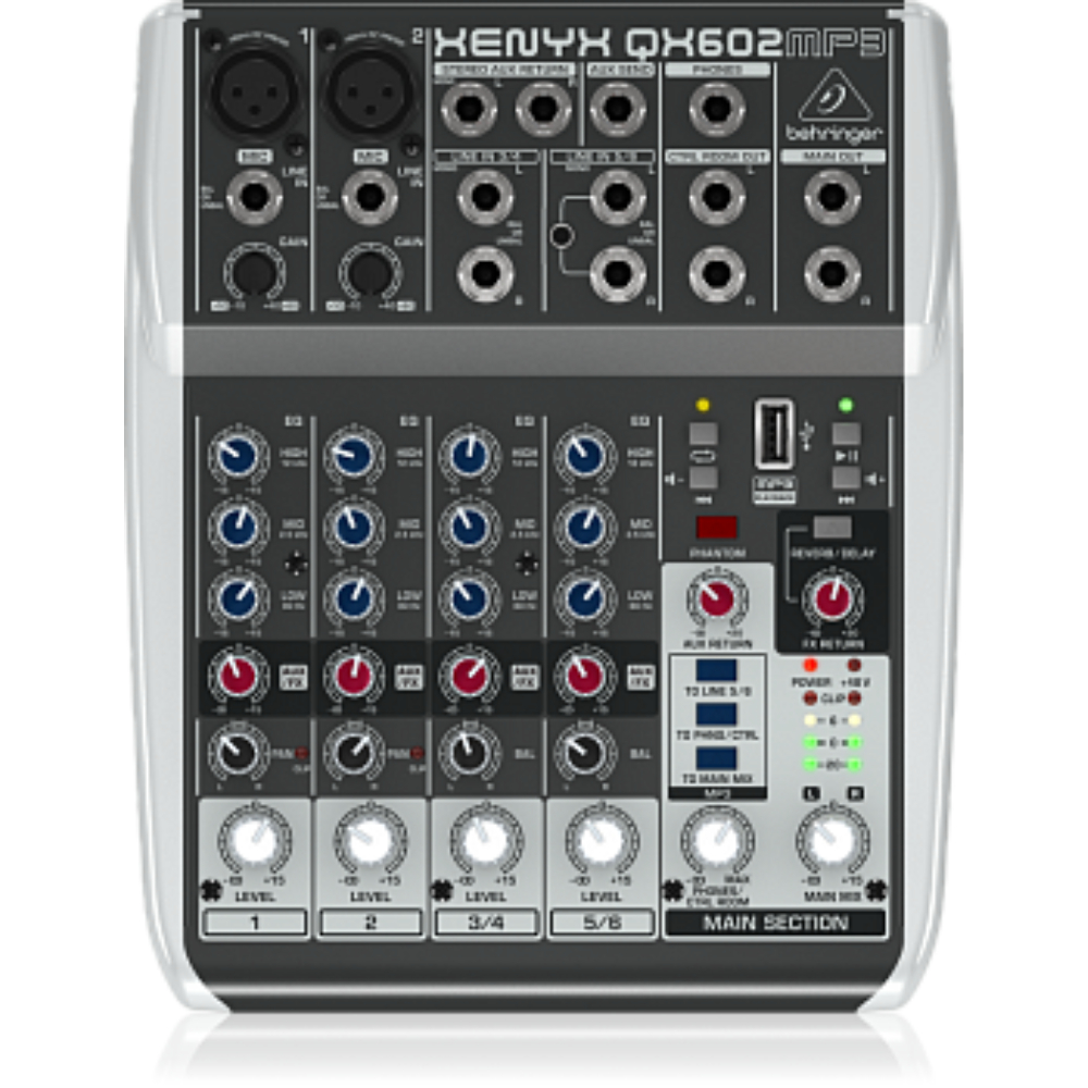 Аналоговый микшер Behringer QX602MP3 - 6