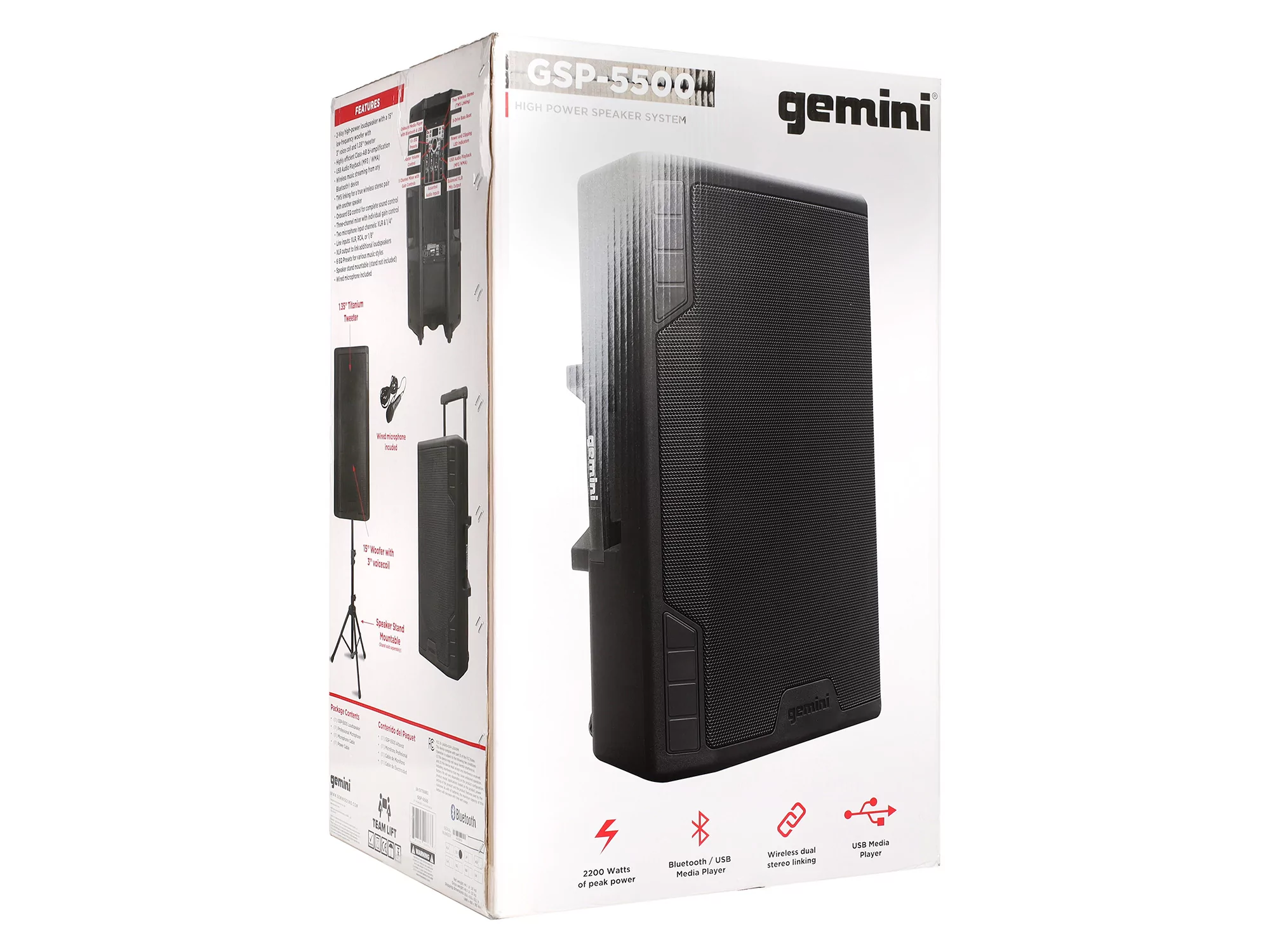 Активная акустическая система Gemini GSP-5500 - 50