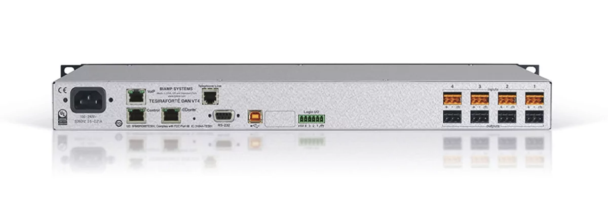 Аудиопроцессор Biamp TesiraFORTE DAN VT4 - 5