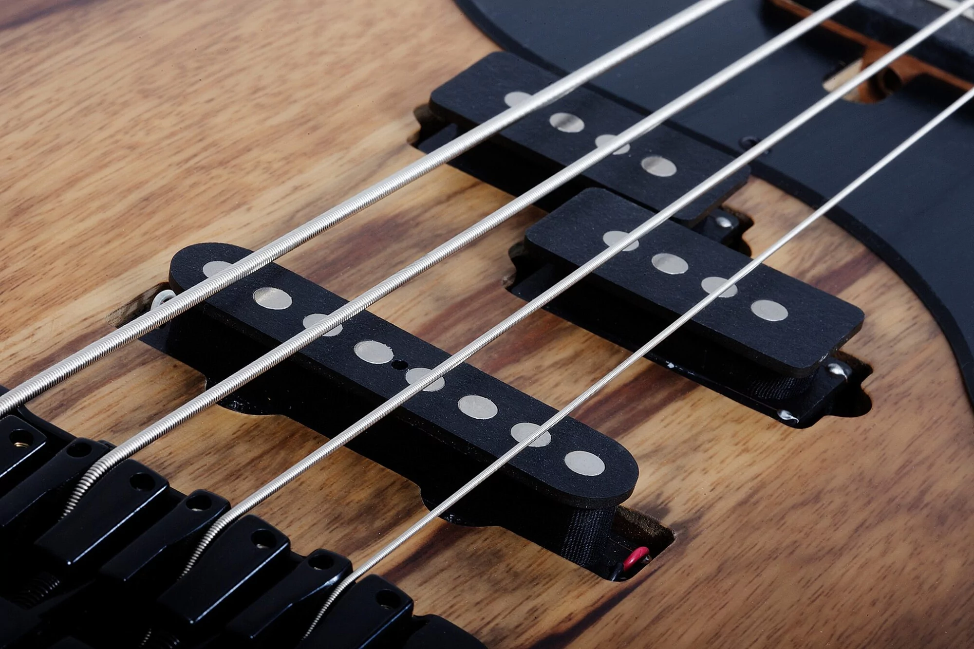 Бас-гитара Schecter MODEL-T 4 EXOTIC BLACK LIMBA Blue - 8