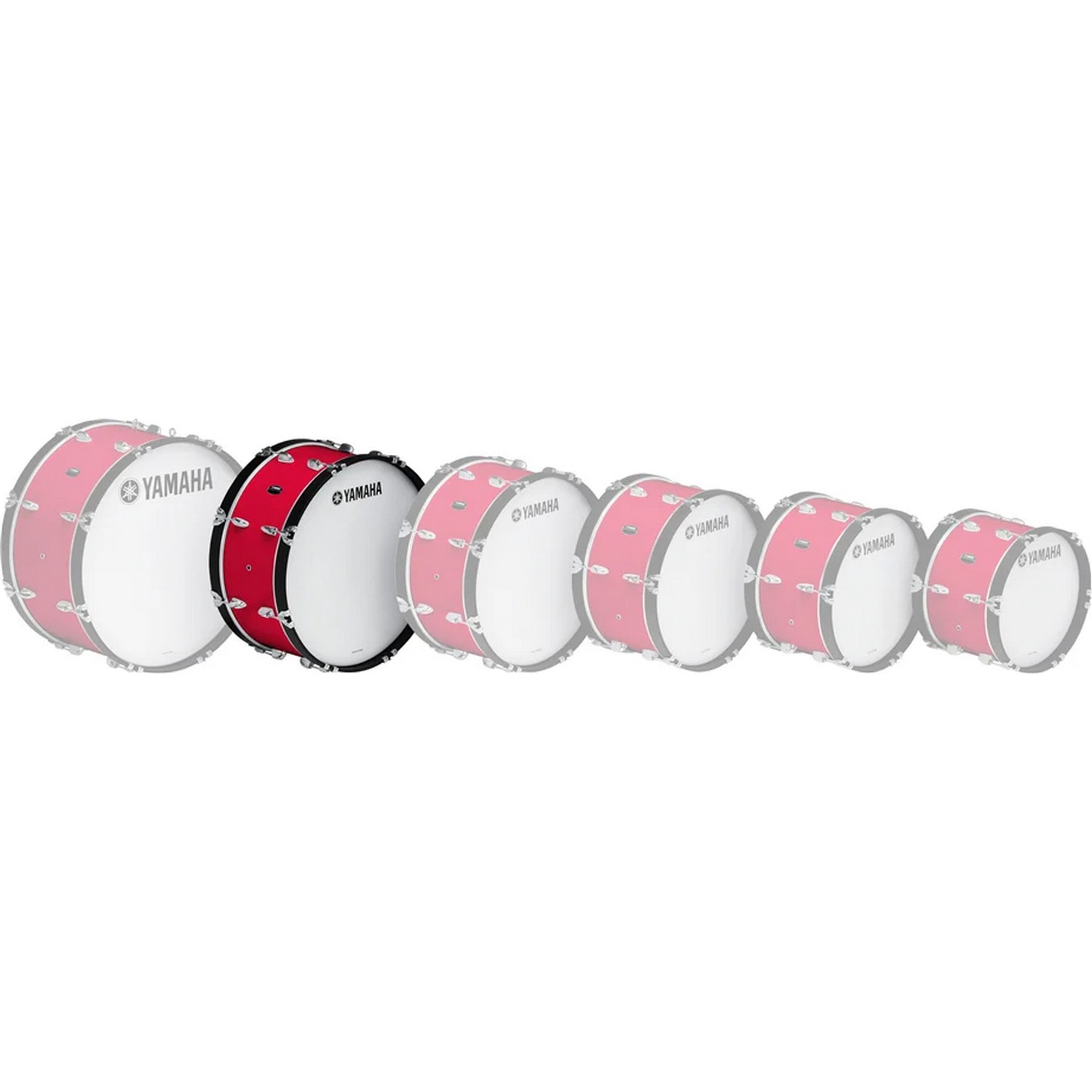 Маршевый барабан Yamaha MB4024 FESTIVE RED - 8