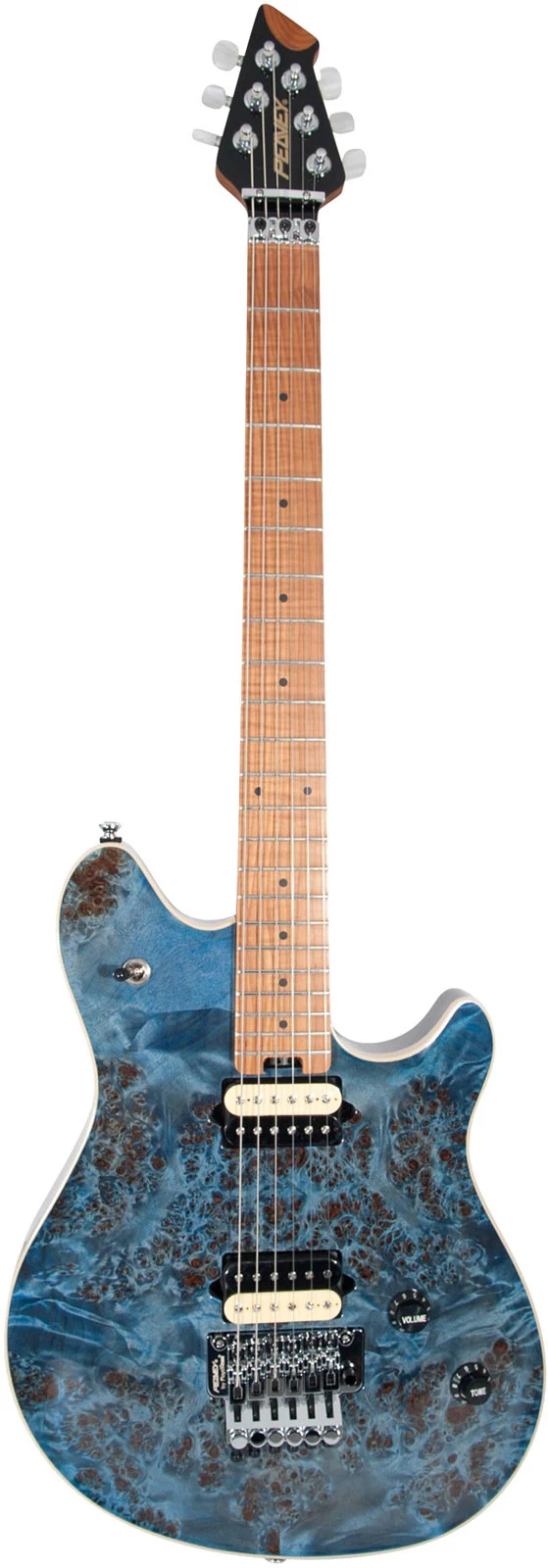 Электрогитара Peavey HP2 Tremolo Poplar Burl Trans Blue - 8