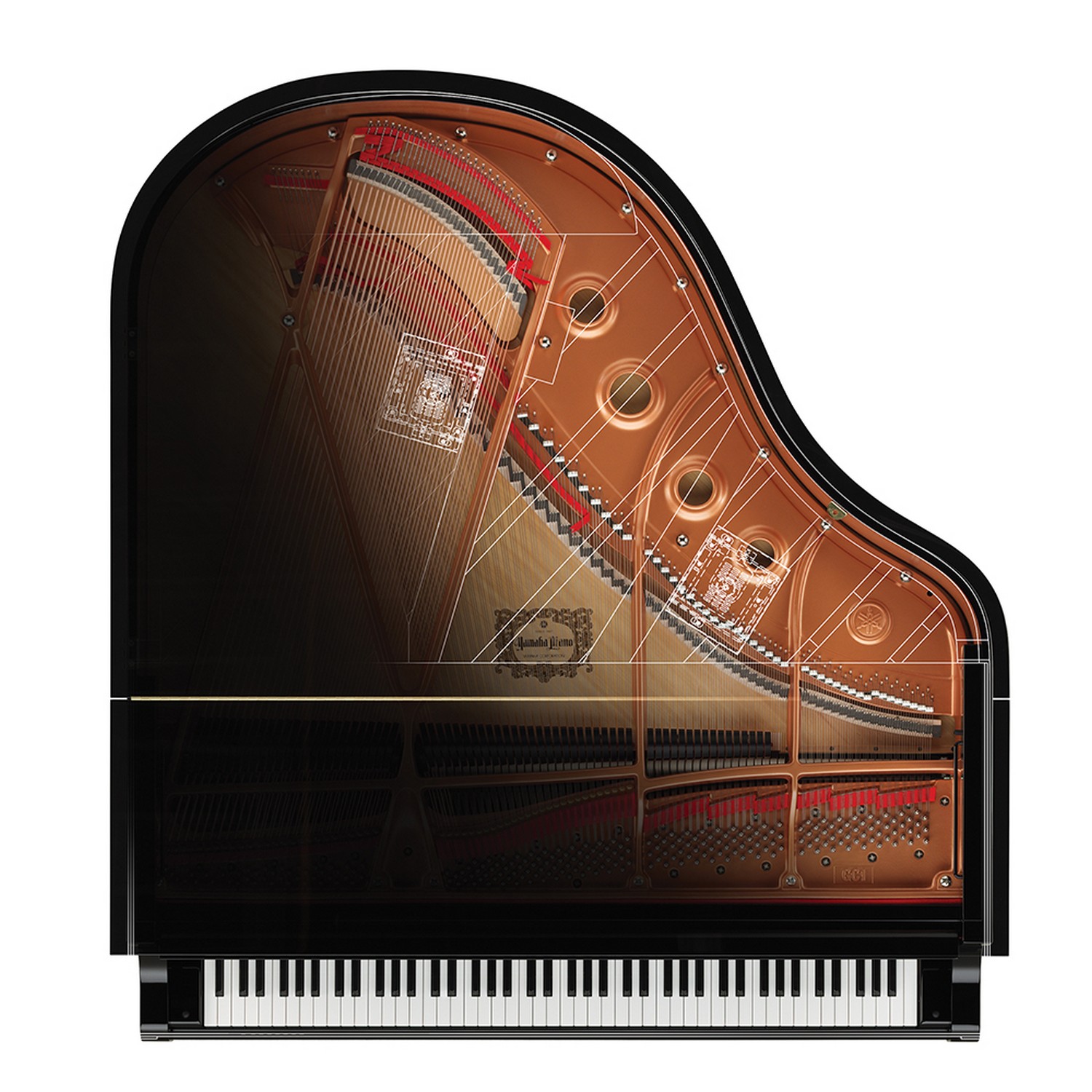 Трансакустическое рояль Yamaha C1X TA3 PE - 10