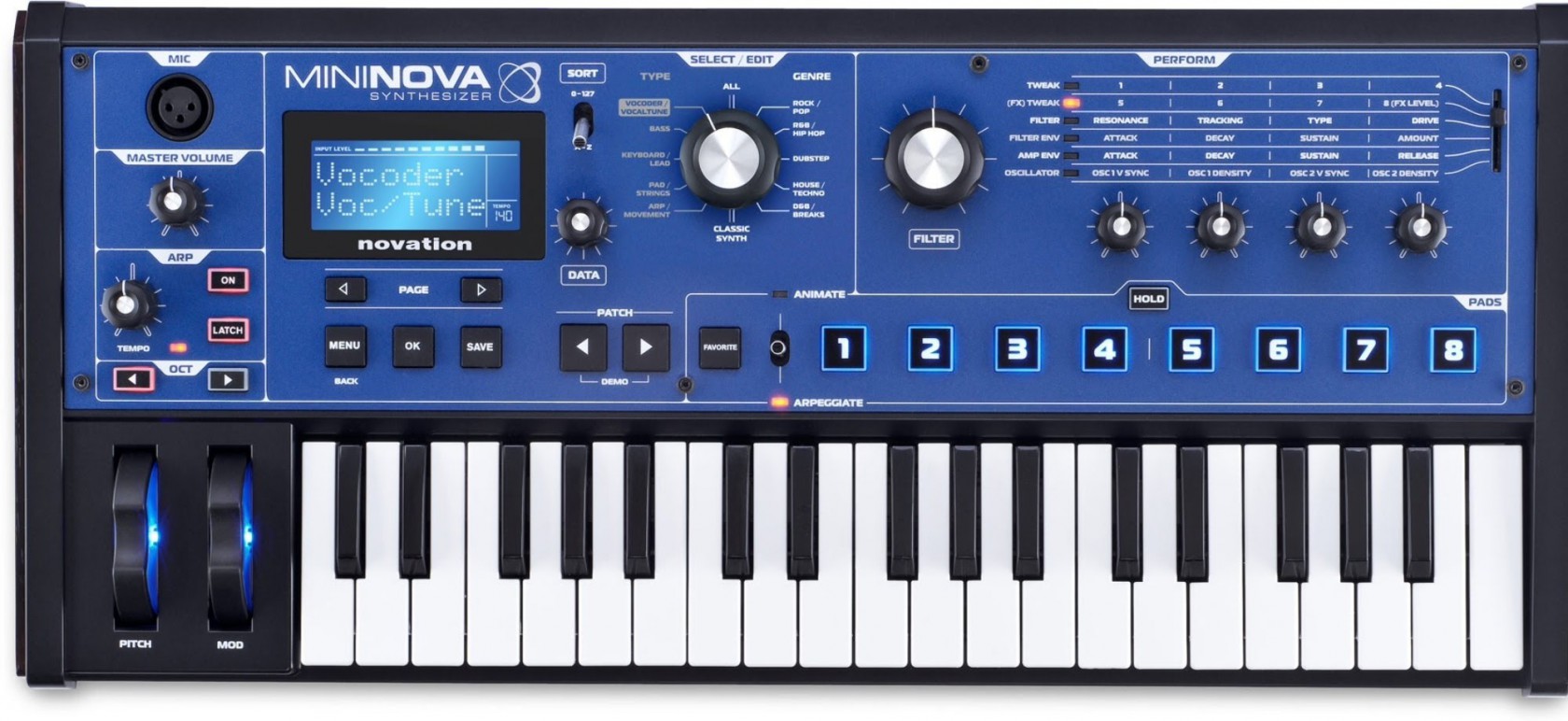 Синтезатор Novation MiniNova, Черный - 5