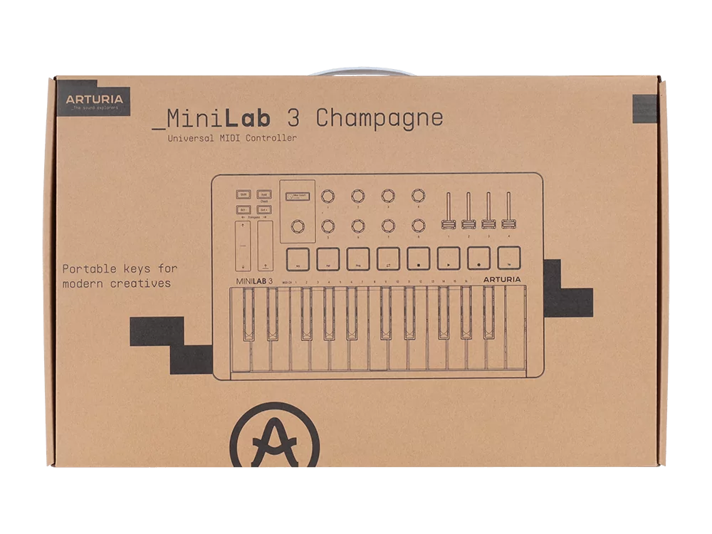MIDI-клавиатура Arturia MiniLAB 3 Champagne - 20