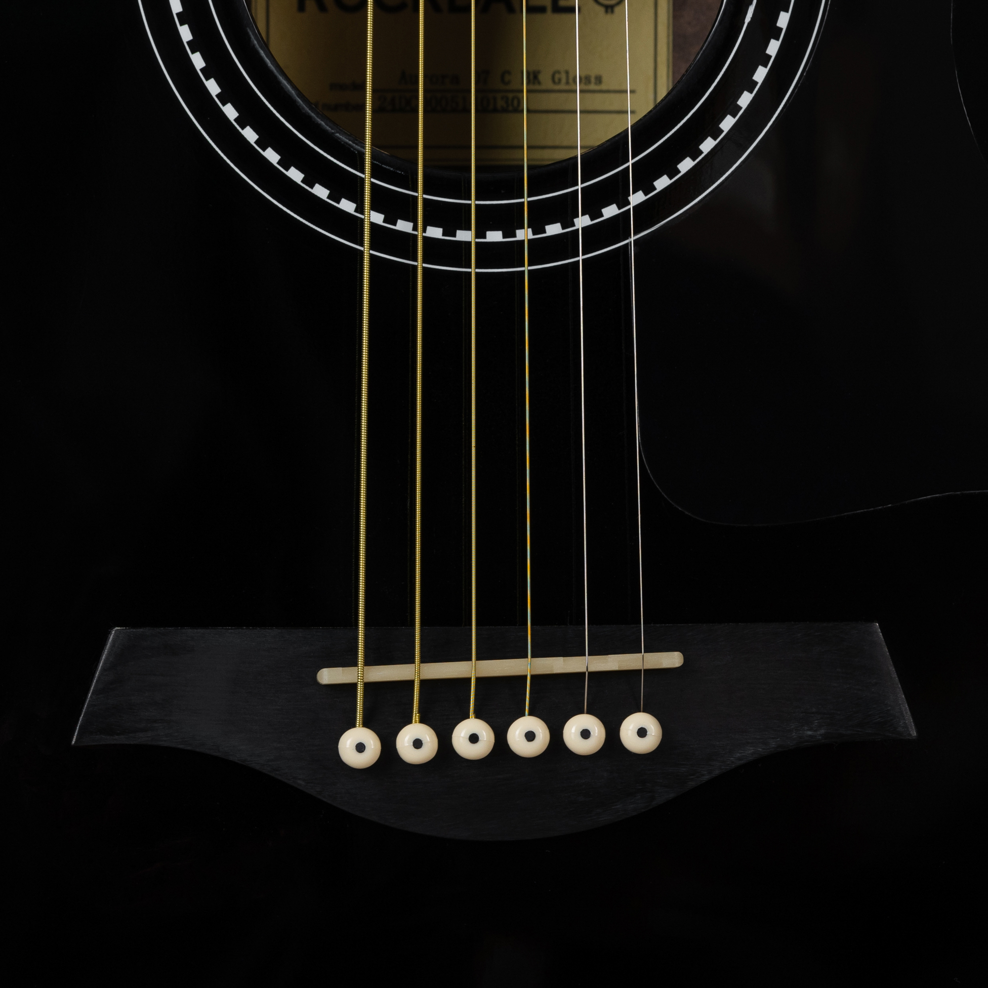 Акустическая гитара Rockdale Aurora D7 C Bk Gloss - 15