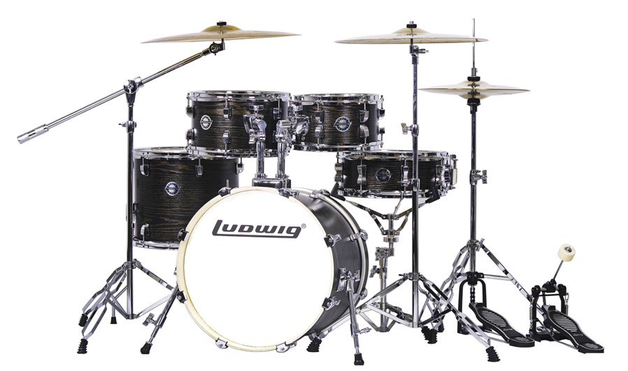 Барабанная установка Ludwig LC196-1 Accent Pro, черная, 2 коробки - 4