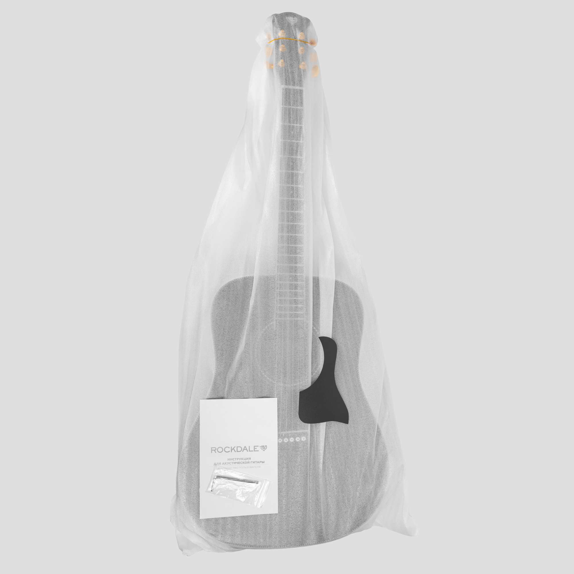 Акустическая гитара Rockdale Aurora D7 Bk Satin, Черный - 21