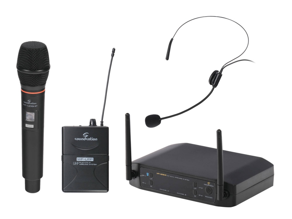 Беспроводная микрофонная система Soundsation WF-U216HP, ручной и головной микрофон - 4