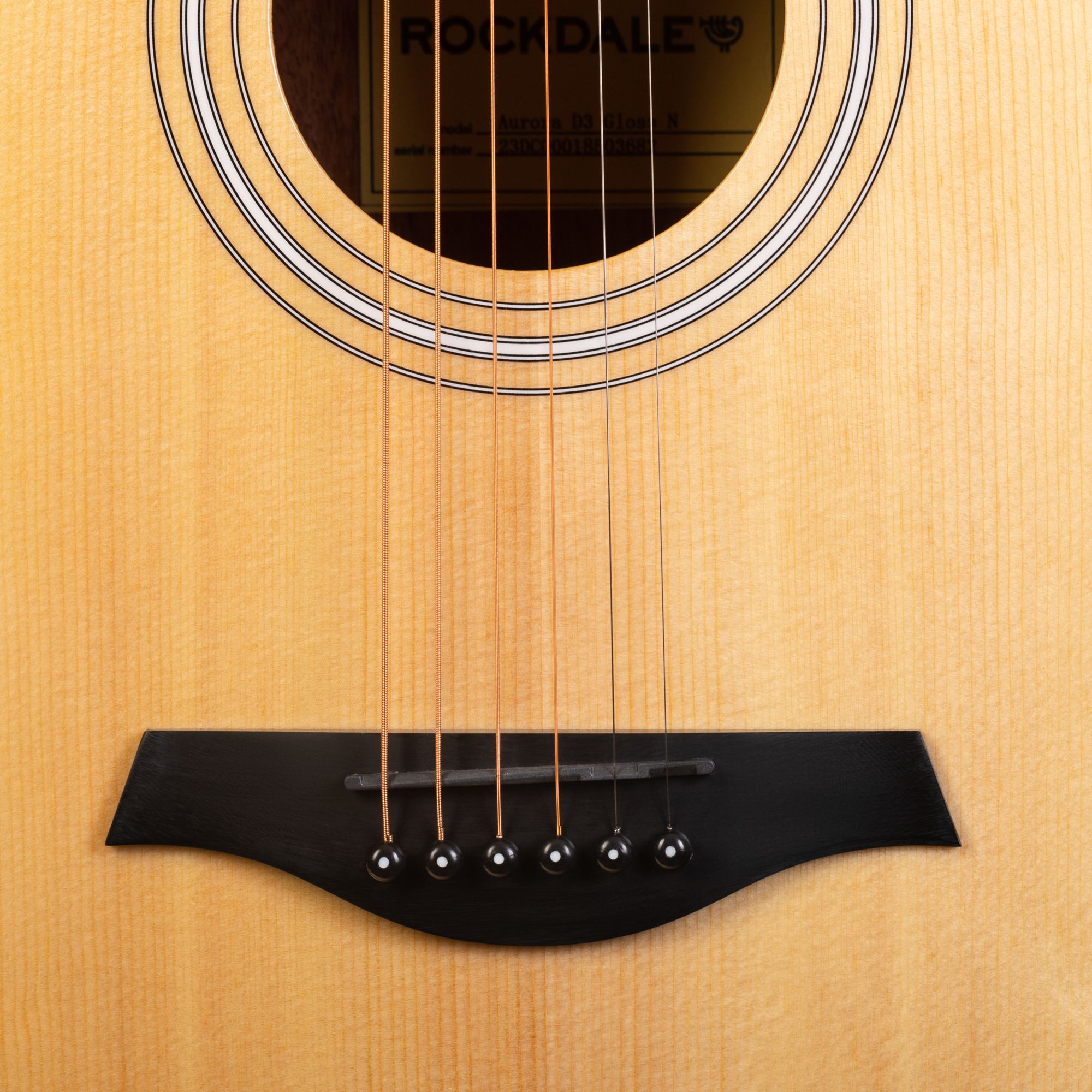 Акустическая гитара Rockdale Aurora D3 Nat Gloss, Nat Gloss - 16