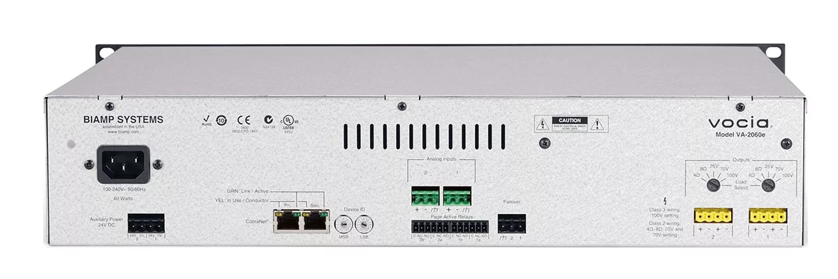 Усилитель мощности Biamp Vocia VA-2060E - 5