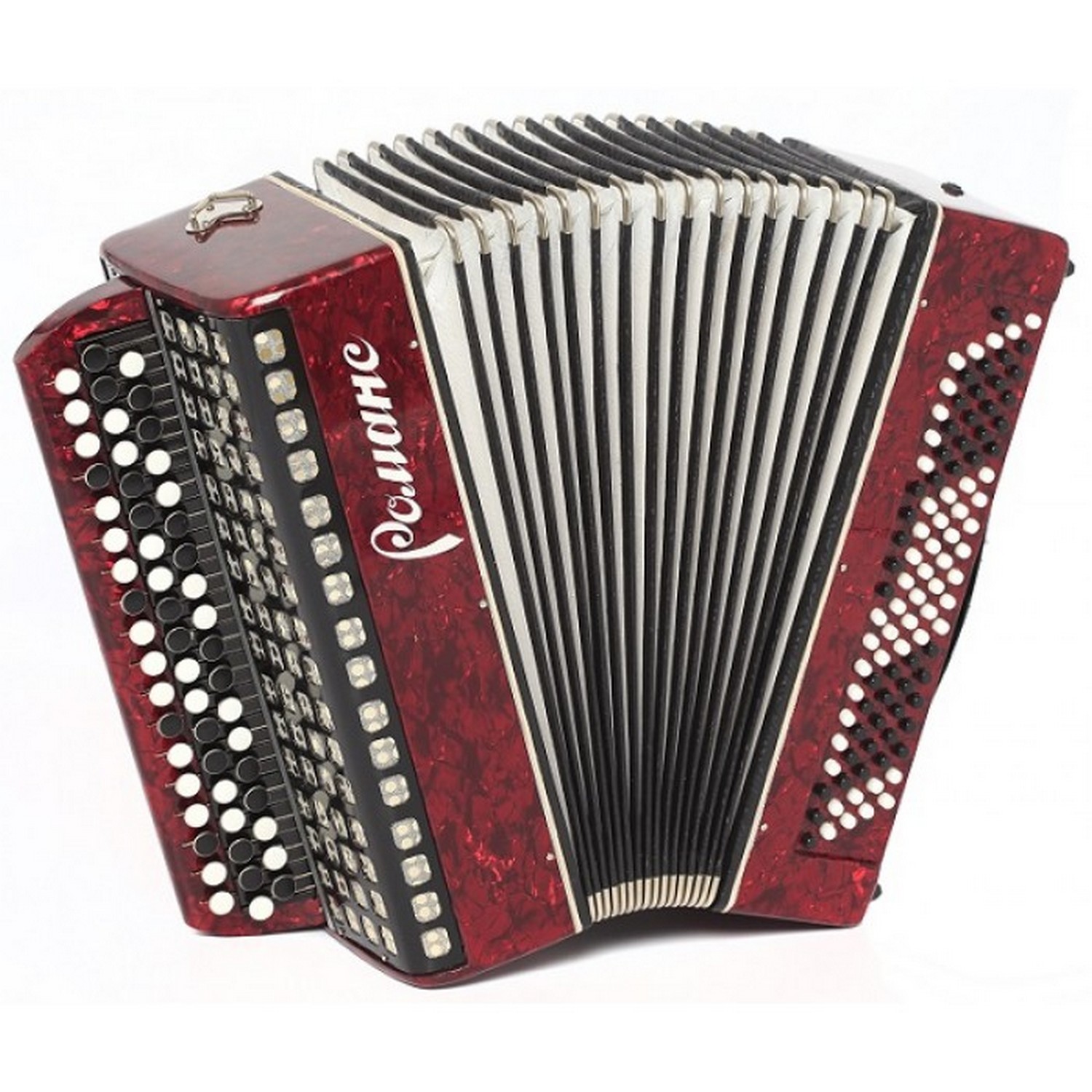 C9-RED Баян «Романс» 55х100-II, красный, Шуйская гармонь - 2