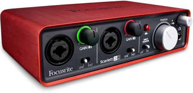 Аудиоинтерфейс Focusrite Scarlett 2i2, Черный - 12