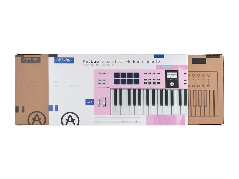 MIDI-клавиатура Arturia KeyLab Essential 49 mk3 Rose Quartz - 31