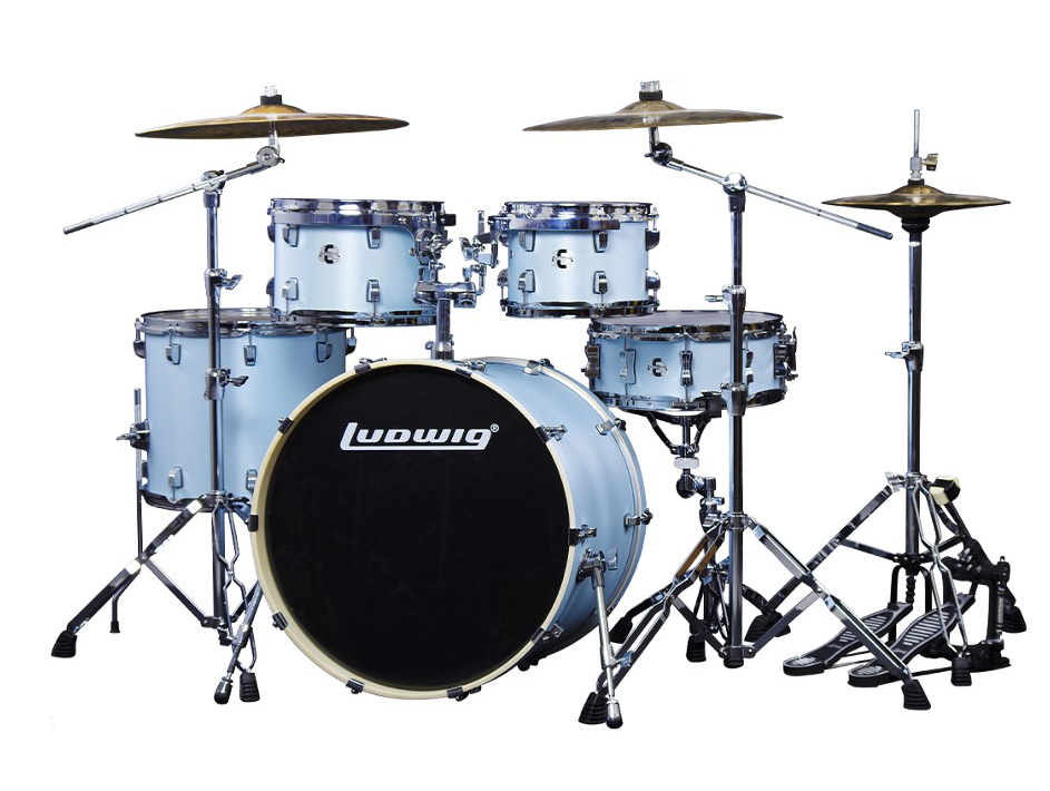 Барабанная установка Ludwig LEC522033 Element Evolution, голубая, 2 коробки - 5