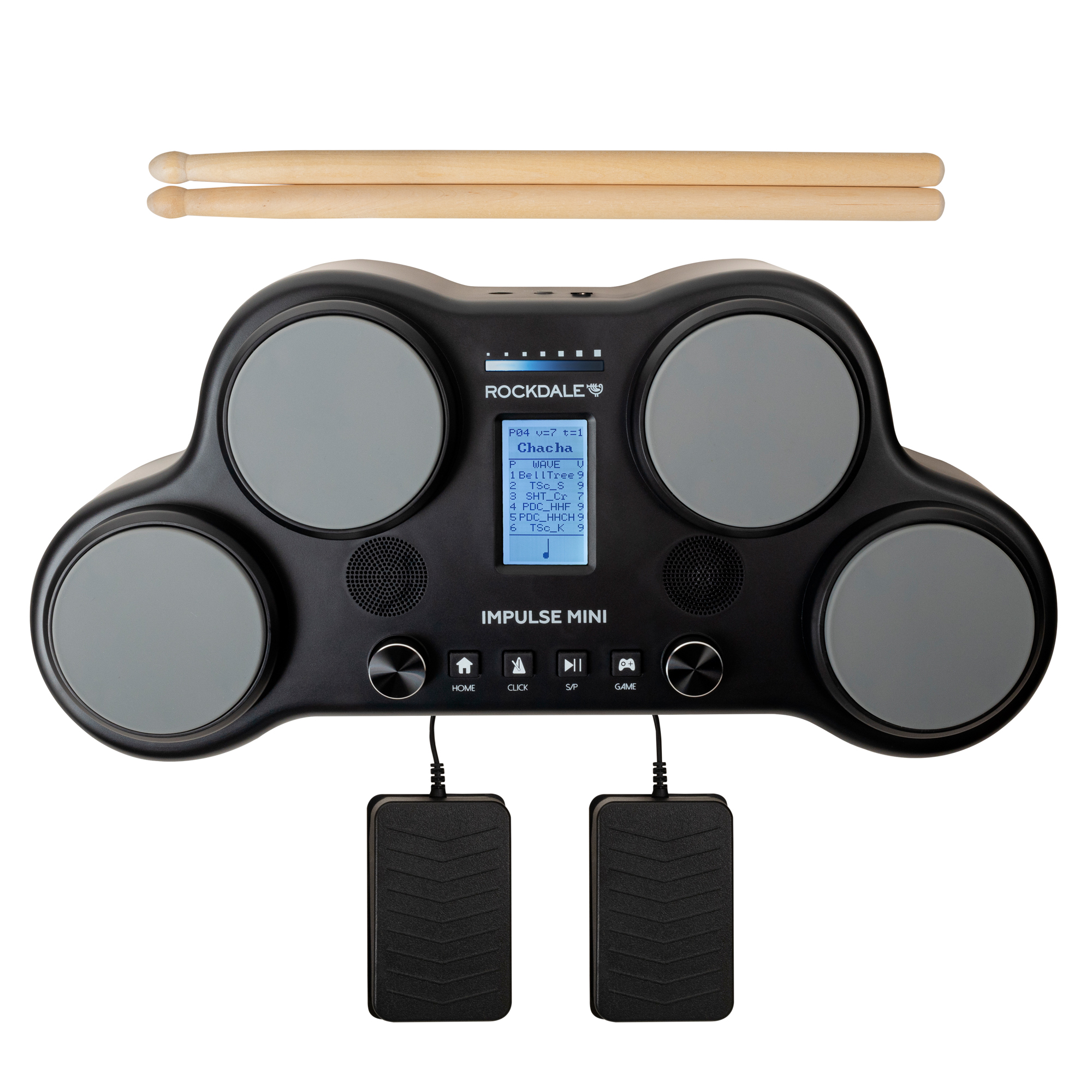 Электронная ударная установка Rockdale Impulse Mini Black - 12
