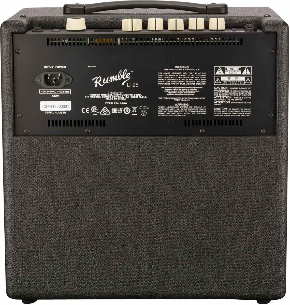 Комбоусилитель Fender RUMBLE LT 25, Черный - 9