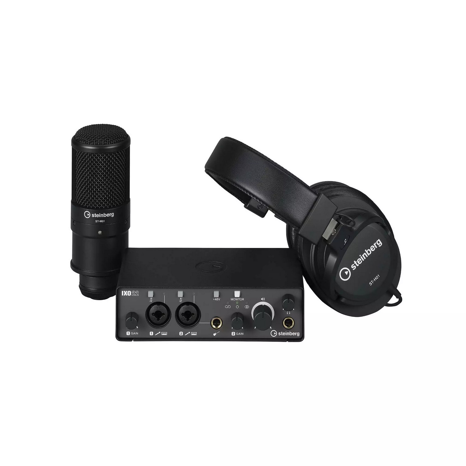 Комплект для звукозаписи Steinberg IXO22 Black RECORDING PACK - 14