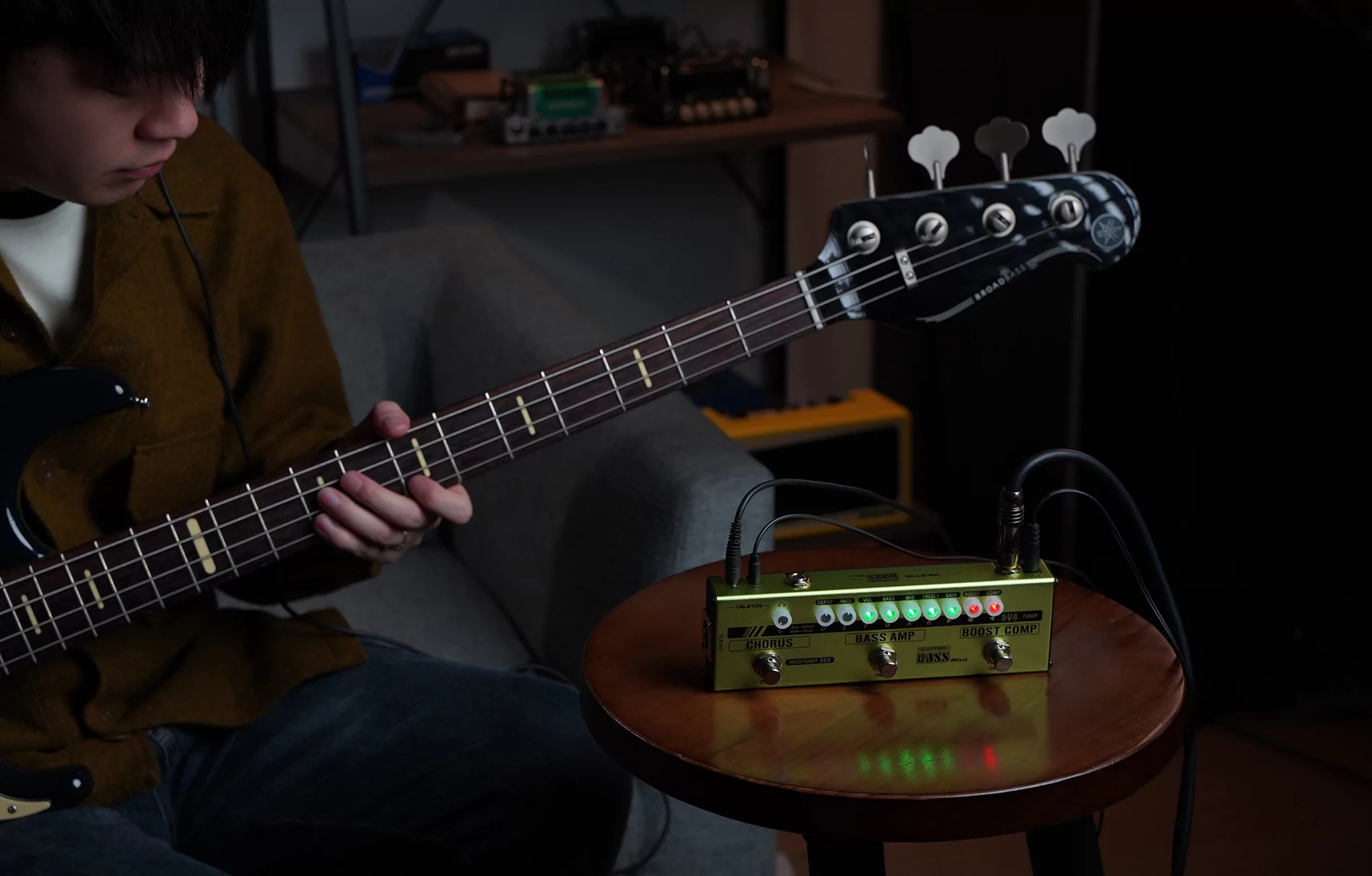 Бас-гитарная педаль эффектов Valeton MES-2 Dapper Bass Mini - 37