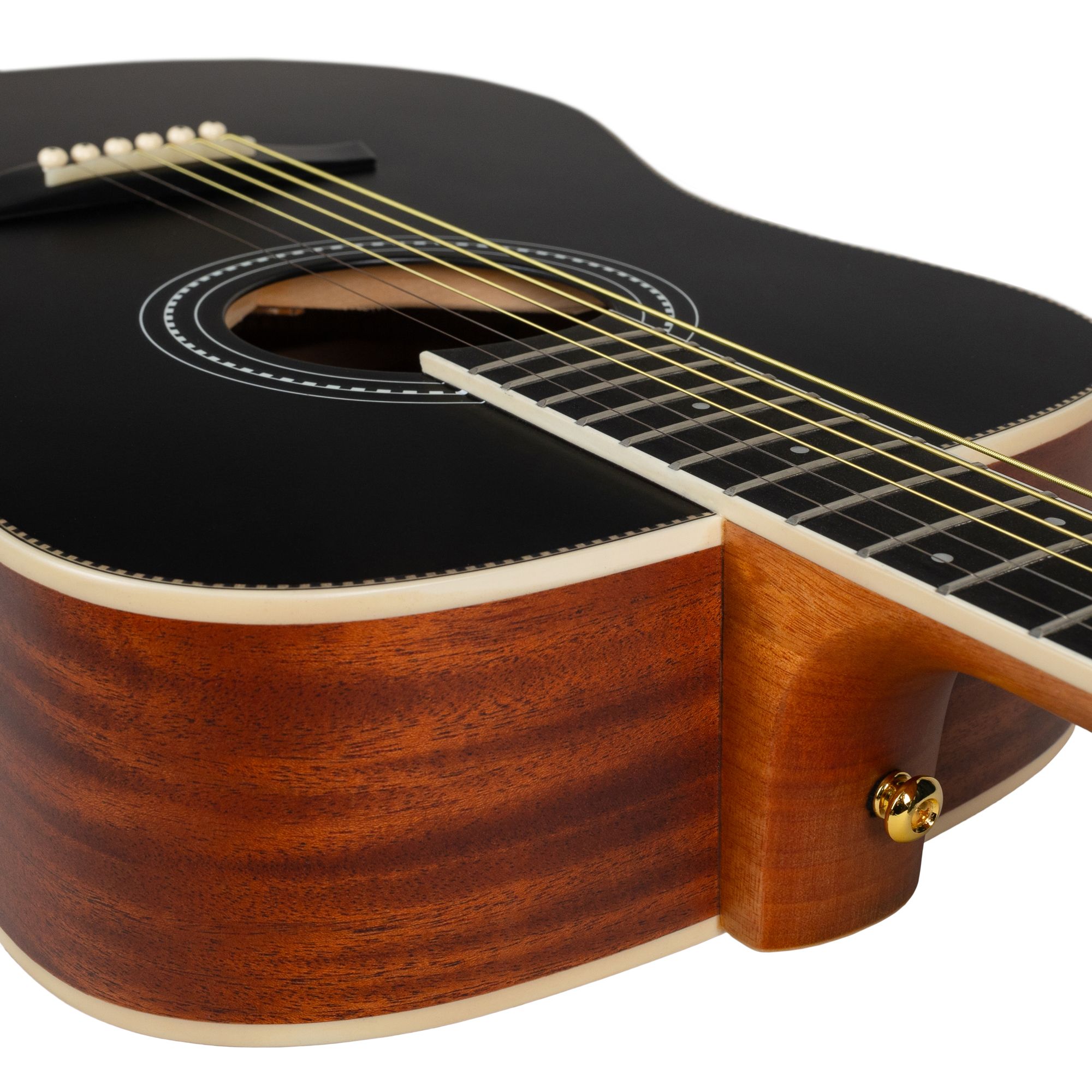 Акустическая гитара Rockdale Aurora D7 Bk Satin, Черный - 17