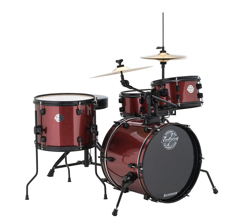 Барабанная установка Ludwig LC178X025 Pocket Kit Questlove, красная - 4