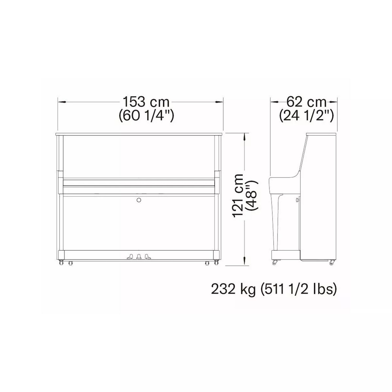 Акустическое пианино Yamaha B30 PWHC - 11