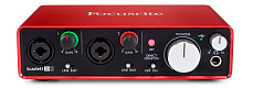 Аудиоинтерфейс Focusrite Scarlett 2i2 2nd Gen, Черный