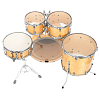 Комплект акустических барабанов Yamaha SBP2F5 NATURAL WOOD - 3