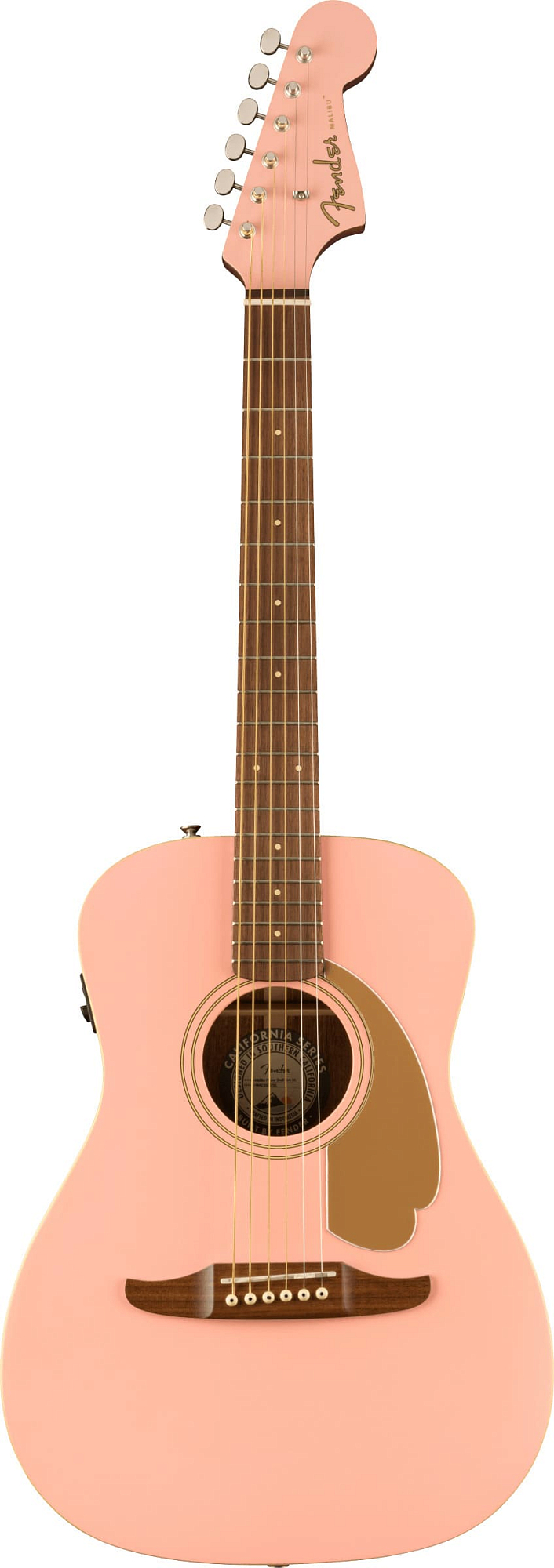 Акустическая гитара Fender Malibu Player Shell Pink, Розовый Shell - 9