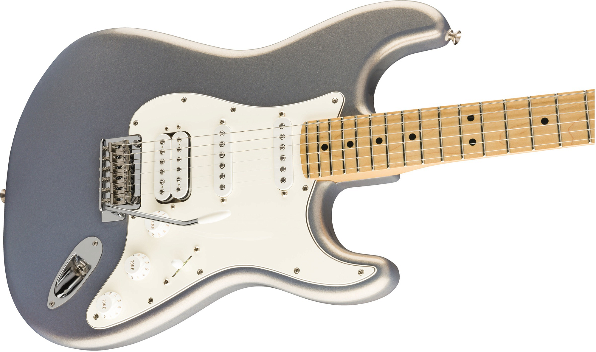 Электрогитара Fender PLAYER Stratocaster HSS MN Silver, Серебристый - 10