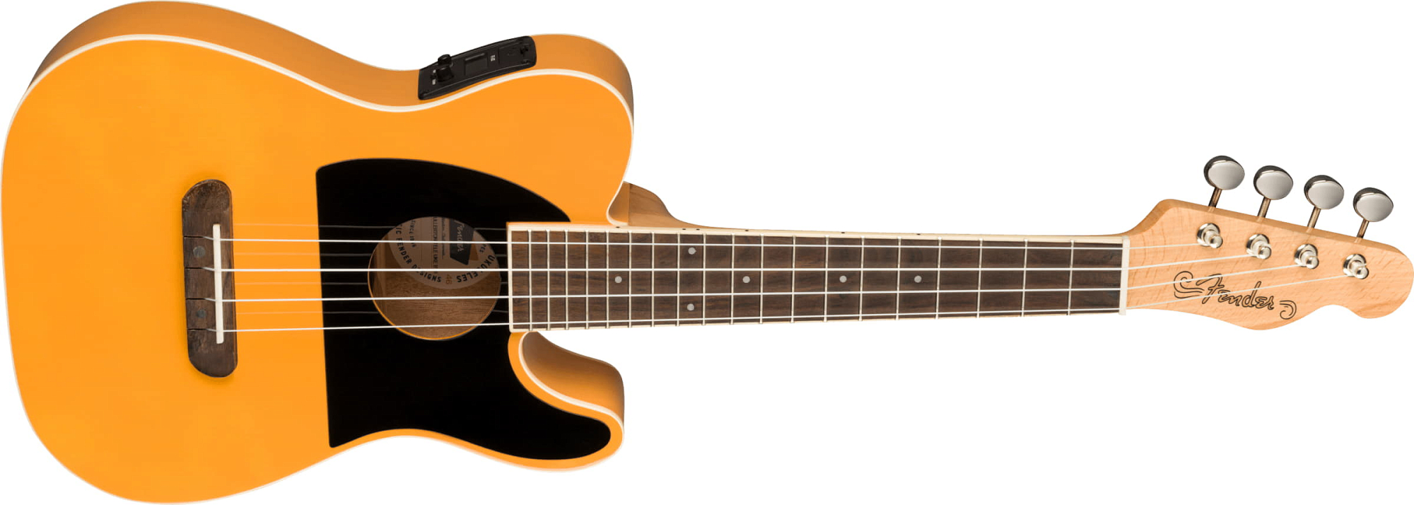 Укулеле Fender Fullerton Tele Uke Butterscotch Blonde, Блонд Butterscotch - 10