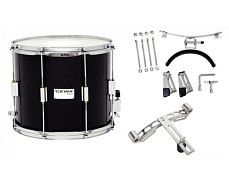 GEWA Marching Parade Drum Birch Black Chrome 14x10 маршевый парадный барабан