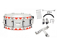 GEWA Marching Small Drum Steel Chrome HW RH 14x5.5 маршевый малый барабан